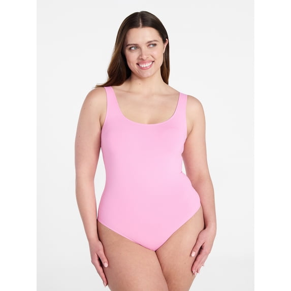 Joyspun Women's Everyday Seamless Bodysuit, Sizes S-XXXL