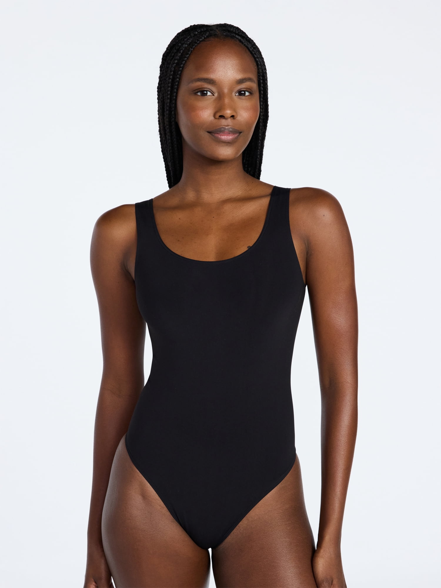 Joyspun Women's Everyday Seamless Bodysuit, Sizes S-XXXL
