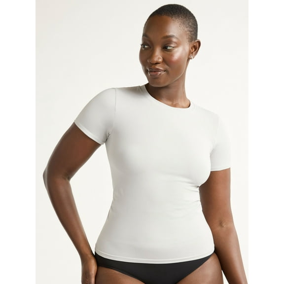Joyspun Women's Everyday Seamless T-Shirt, Sizes S-3XL
