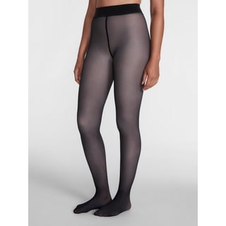 Joyspun Women's Faux Sheer Fleece Tights, Sizes S-3XL