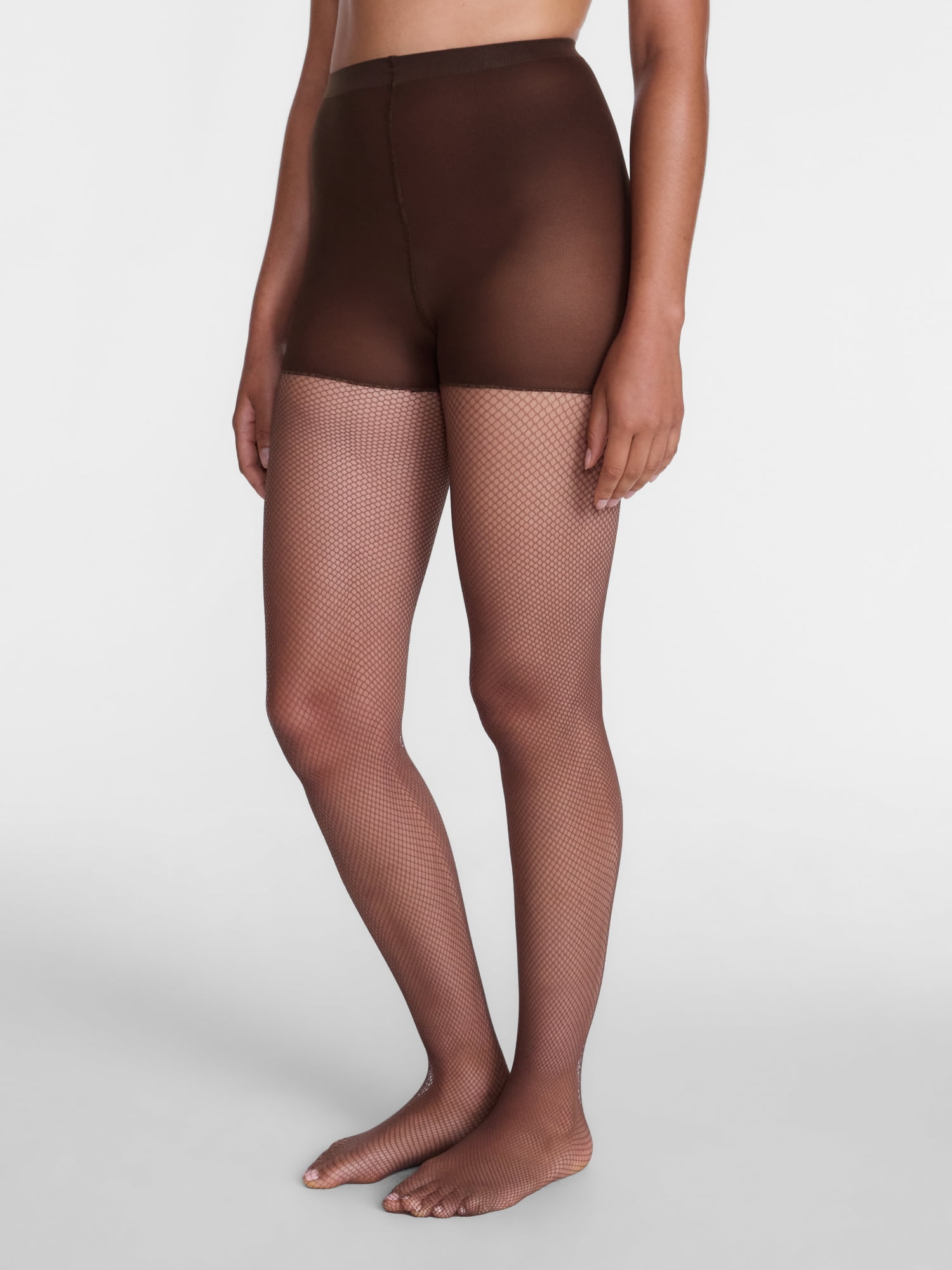 Joyspun Women's Fishnet and Solid Tights, 2-Pack, Sizes S-3XL