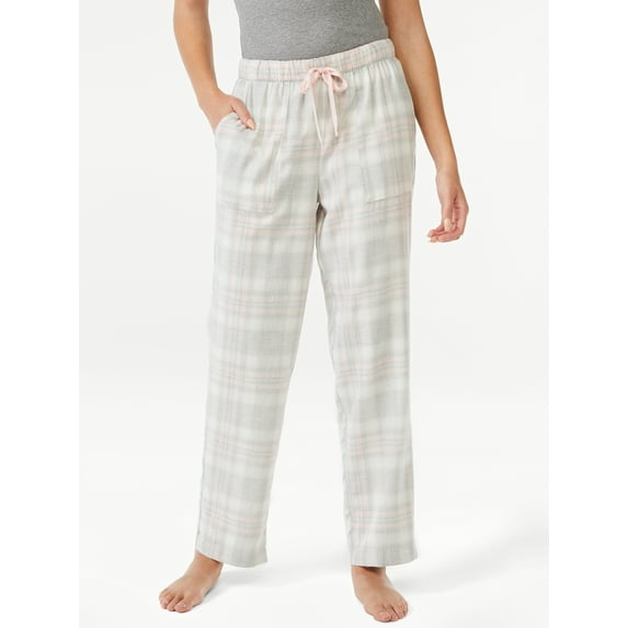 Joyspun Women’s Flannel Lounge Pants, Sizes S to 3X