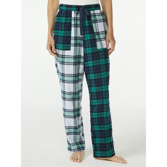 Joyspun Women’s Flannel Lounge Pants, Sizes S to 3X