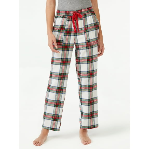 Joyspun Women’s Flannel Lounge Pants, Sizes S to 3X