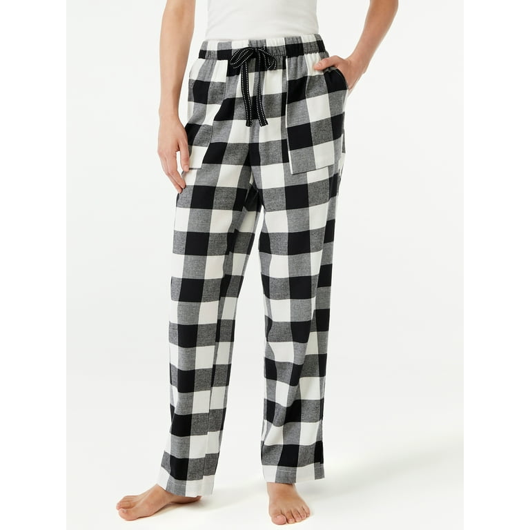 Joyspun Women's Flannel Lounge Pants, Sizes S to 3X 