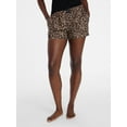 thumbnail image 1 of Joyspun Women's Woven Pajama Boxer Shorts, 3'' Inseam, Sizes XS-3X, 1 of 7