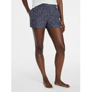 JOYSPUN Women's Woven Pajama Boxer Shorts, 3'' Inseam, Sizes XS-3X