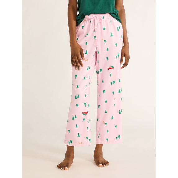 Joyspun Women's Flannel Sleep Pant, Sizes XS to 3X