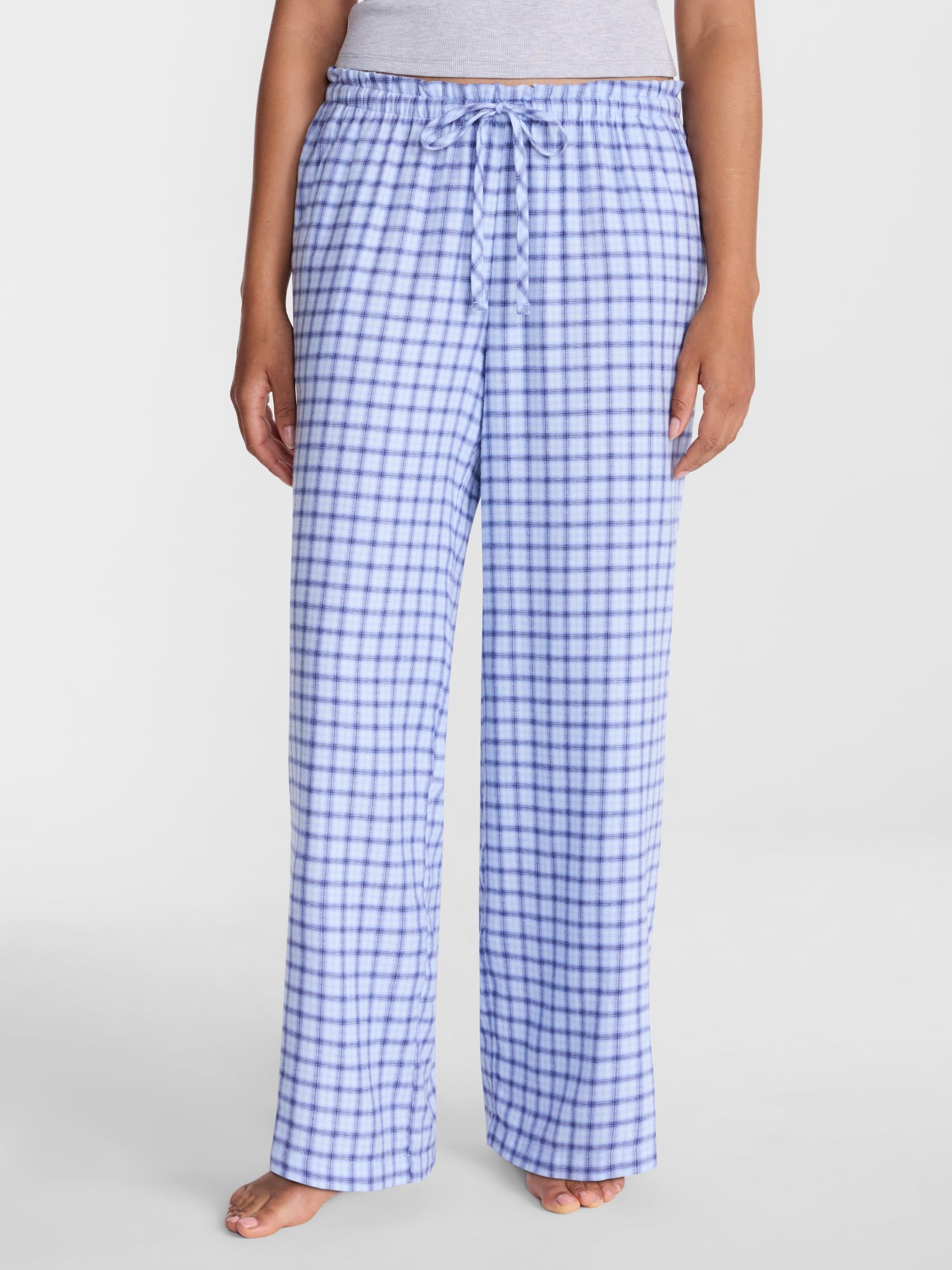 Joyspun Women's Flannel Sleep Pants, 30” Inseam, Sizes XS-3X