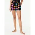 thumbnail image 1 of Joyspun Women's Flannel Sleep Shorts, Sizes XS to 3X, 1 of 5