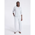 thumbnail image 1 of Joyspun Women's Fleece Long Sleeve Top and Straight Leg Pants Lounge Set, 2-Piece, Sizes XS-3X, 1 of 4