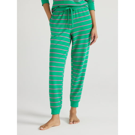 Joyspun Women's Fleece Sleep Joggers, Sizes XS to 3X