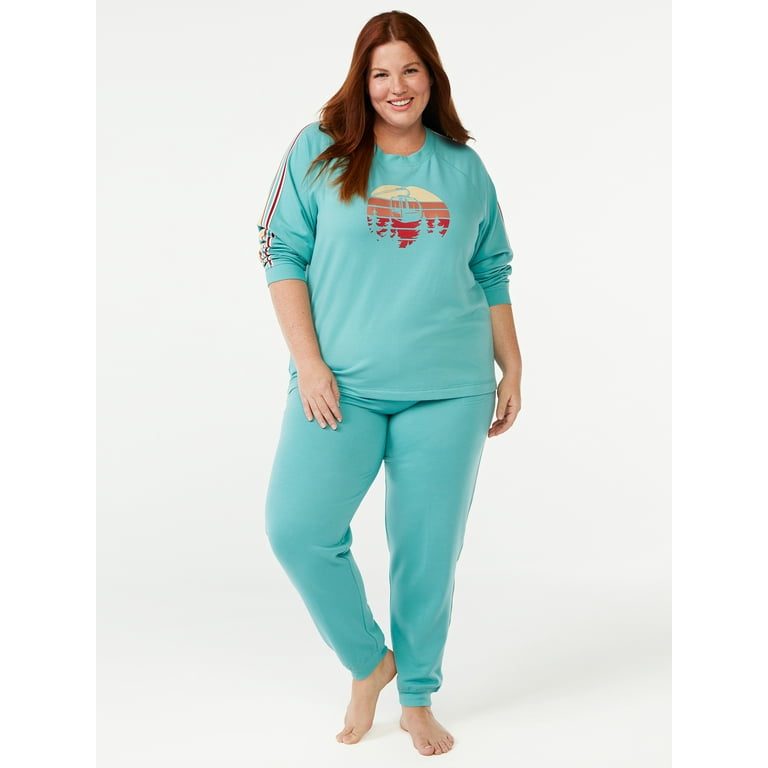 Chalet Holiday Print on Heather Grey PJ Set (2 pcs.) Chalet Holiday Print on Heather Grey PJ Set (2 pcs.)