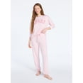 thumbnail image 1 of Joyspun Women's French Terry Long Sleeve Sleep Top and Joggers Lounge Set, 2-Piece, Sizes XS-3X, 1 of 5