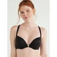 thumbnail image 1 of Joyspun Women's Front Close Racerback Push Up Bra, Sizes 34A to 38D, 1 of 4