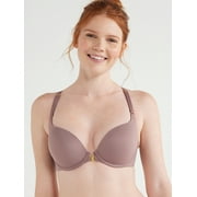 Joyspun Women's Front Close Racerback Push Up Bra, Sizes 34A to 38D