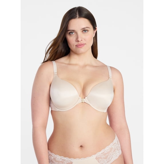 Joyspun Women's Front Close T-Shirt Bra, Sizes 34B-38DDD