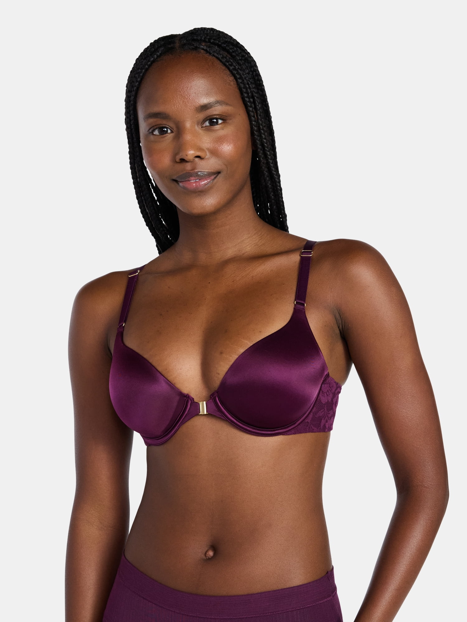 Joyspun Women's Front Close T-Shirt Bra, Sizes 34B-40DD