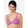 thumbnail image 1 of Joyspun Women's Full Coverage Sheer Mesh Unlined Bra, Sizes 34C to 42DD, 1 of 6