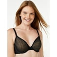 thumbnail image 1 of Joyspun Women's Full Coverage Sheer Mesh Unlined Bra, Sizes 34C to 42DD, 1 of 3