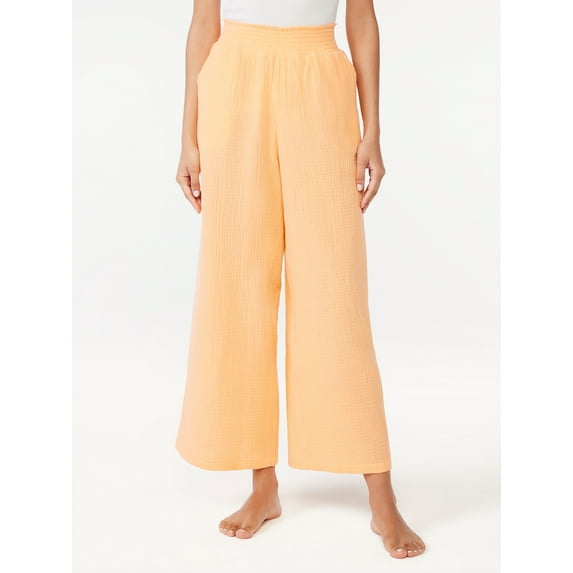 Joyspun Women's Gauze Sleep Pants, Sizes S to 3X