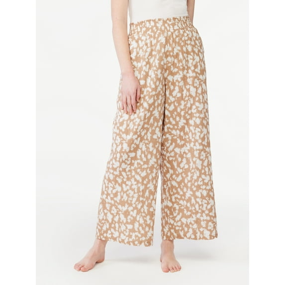 Joyspun Women's Gauze Sleep Pants, Sizes S to 3X
