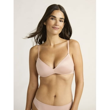 Joyspun Women's Glossy Shine Wirefree Bra, Sizes S-XXXL