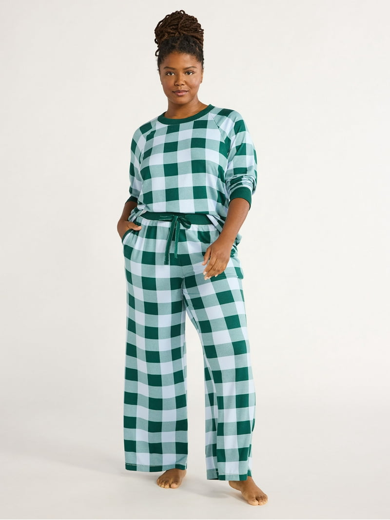 Pj Pants Women's Buffalo Plaid Pajama Set Just Love Women's