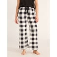 thumbnail image 1 of Joyspun Women's Hacci Knit Buffalo Plaid Sleep Pants, 30.5” Inseam, Sizes XS-3X, 1 of 7