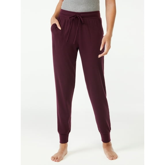 Joyspun Women's Hacci Knit Sleep Joggers, Sizes S to 3X