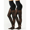 thumbnail image 1 of Joyspun Women's High Waist Shaping Tights, 2-Pack, Sizes S-3XL, 1 of 10