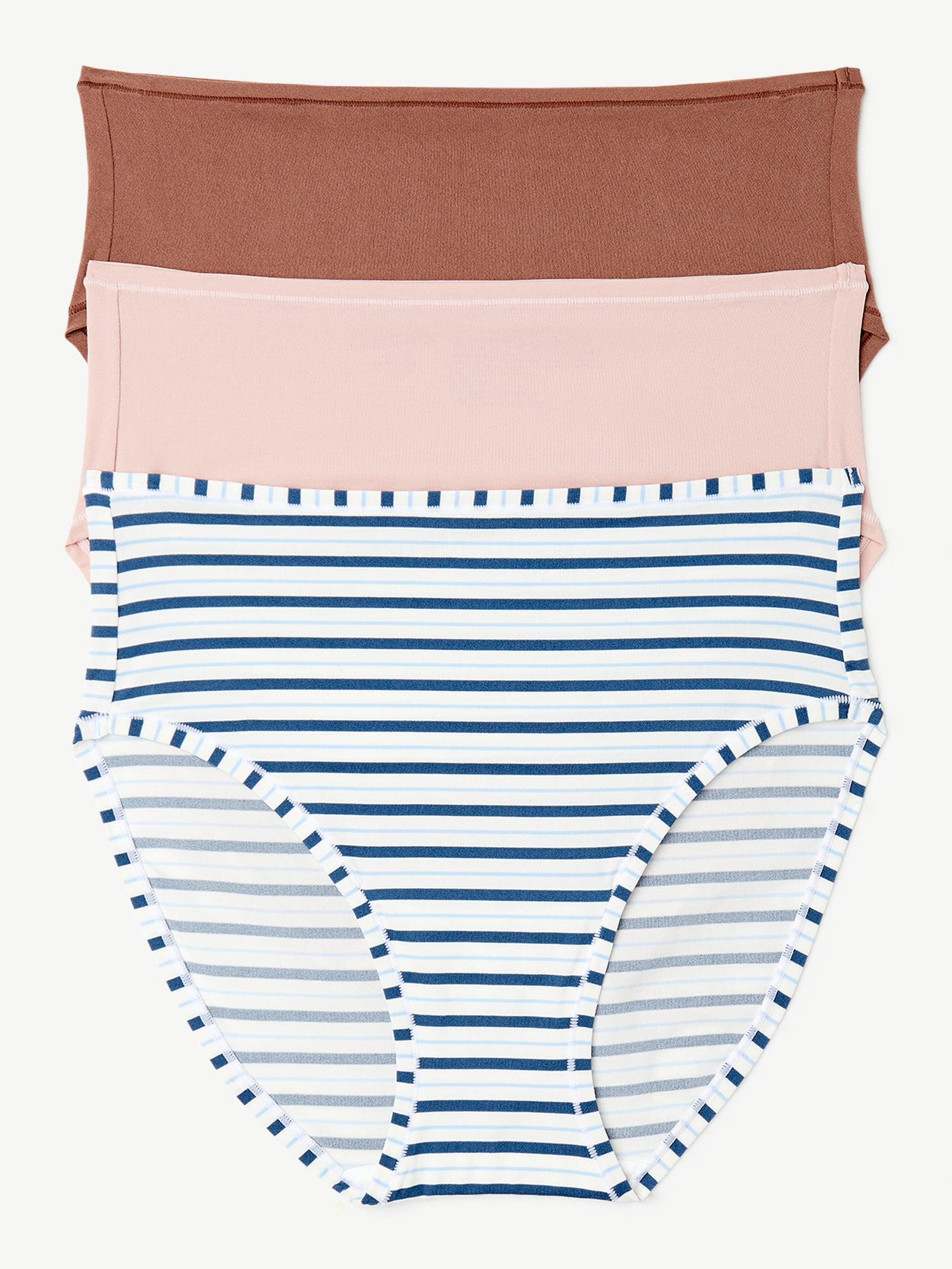 Joyspun Women's Infinite Comfort Stretch Hipster Panties, 3Pack, Sizes