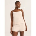 thumbnail image 1 of Joyspun Women's Jersey Picot Cami Top and Shorts Pajama Set, 2-Piece, Sizes XS-3X, 1 of 6