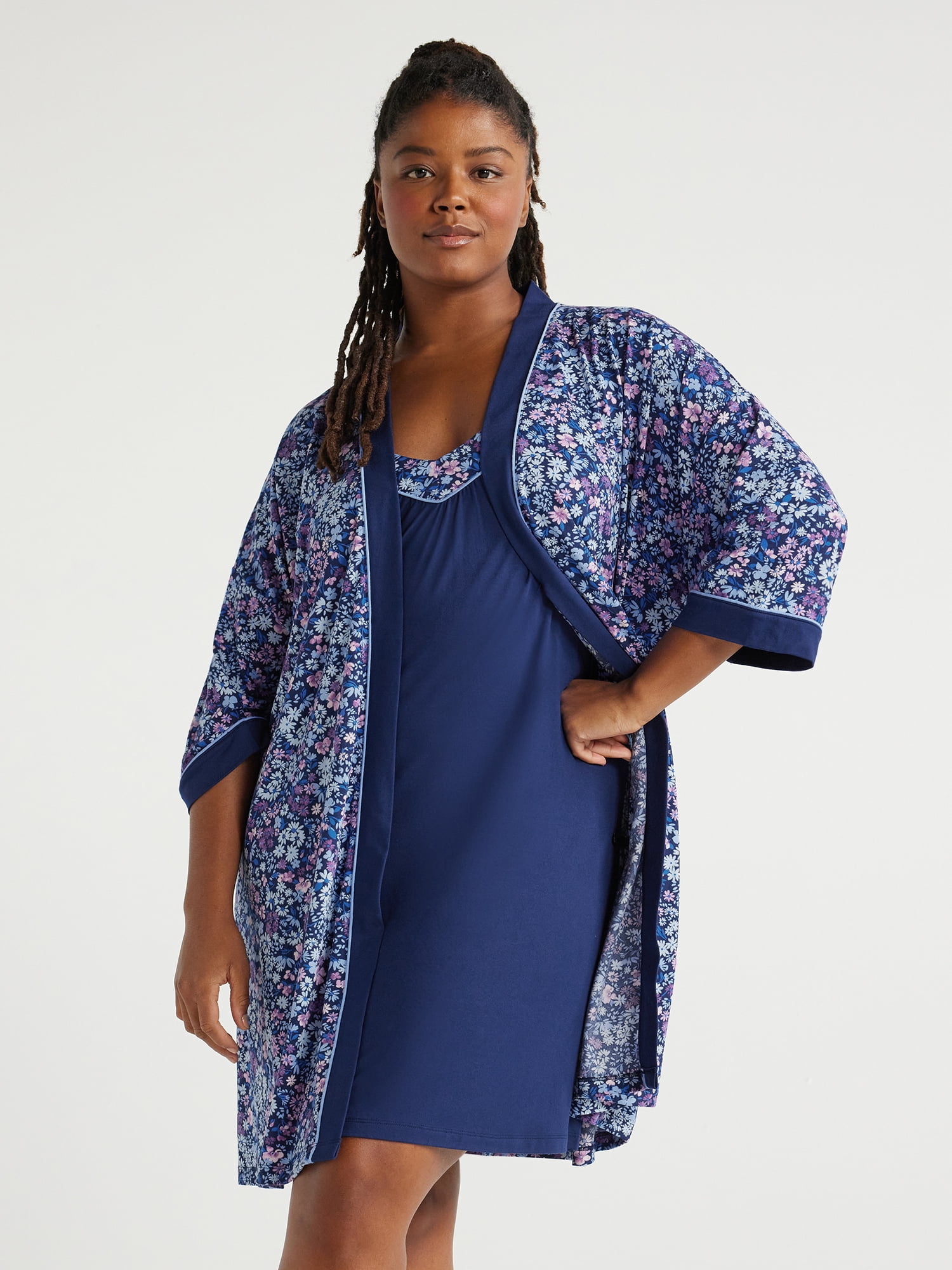 Womens chemise and robe set sale
