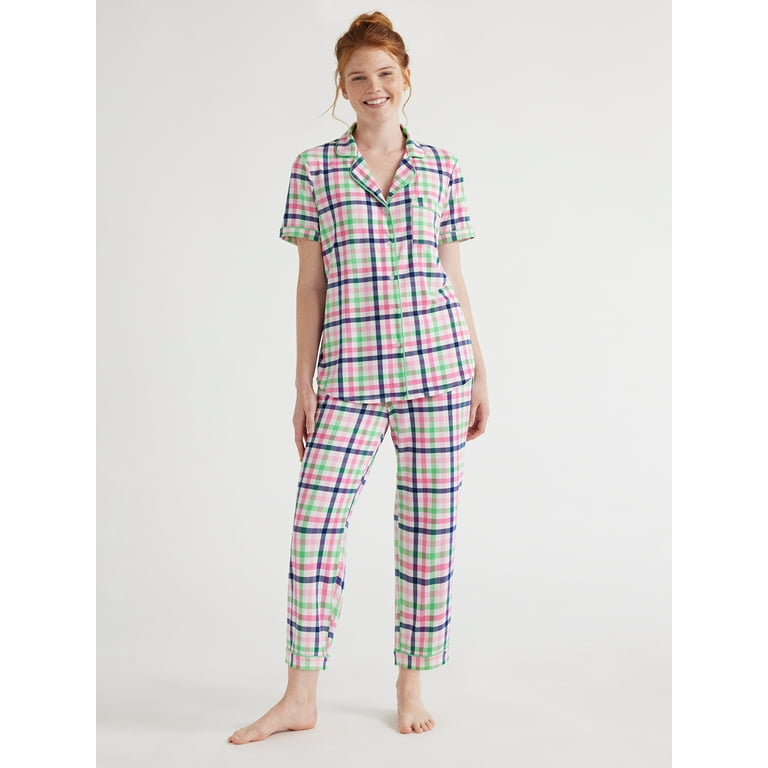 Joyspun Women's Woven Capri Pajama Pants, Sizes S to 3X - Walmart