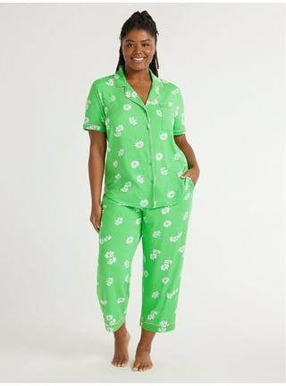 Dreams & Co. Women's Plus Size 2-Piece Capri Pj Set Pajamas - M, Heather  Grey Spring Dog Gray at  Women's Clothing store