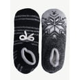 thumbnail image 1 of Joyspun Women's Knit Slipper Socks, 2-Pack, Size 4-10, 1 of 7