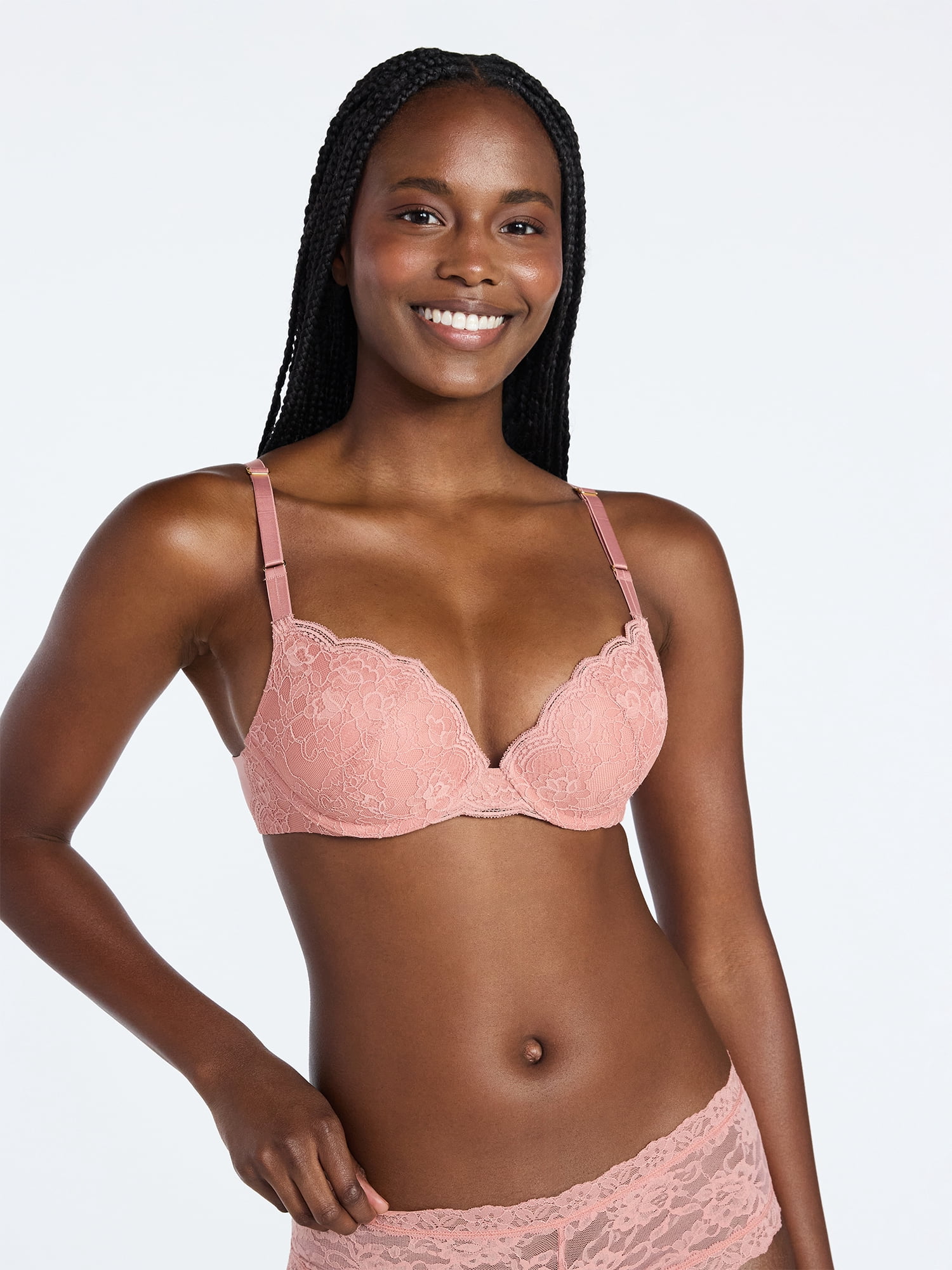 Joyspun Women's Lace Push Up Bra, Sizes 34A-36DD