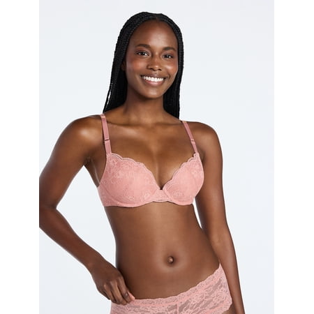 Joyspun Women's Lace Push Up Bra, Sizes 34A-40D