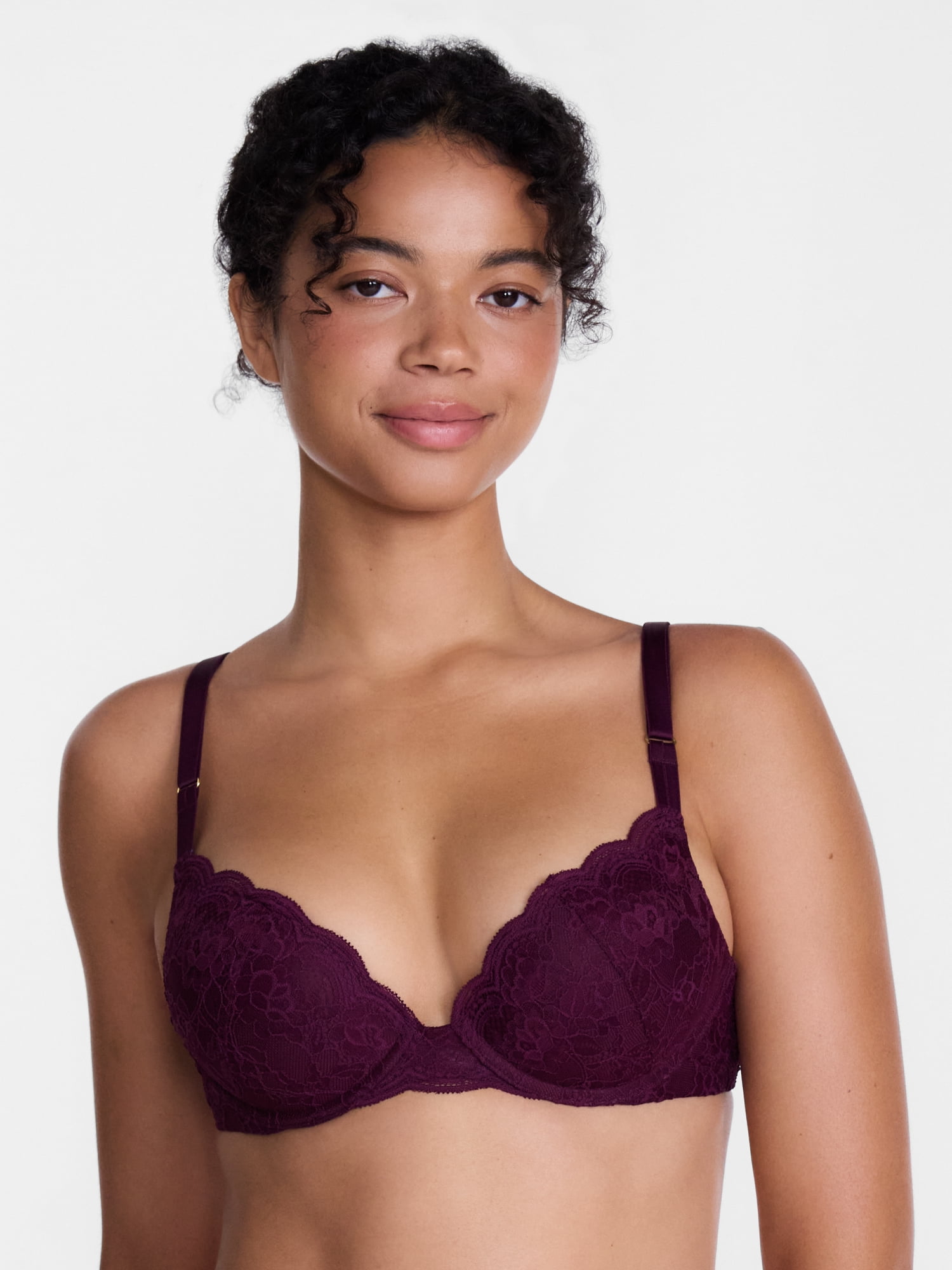 Joyspun Women's Lace Push Up Bra, Sizes 34A-40D
