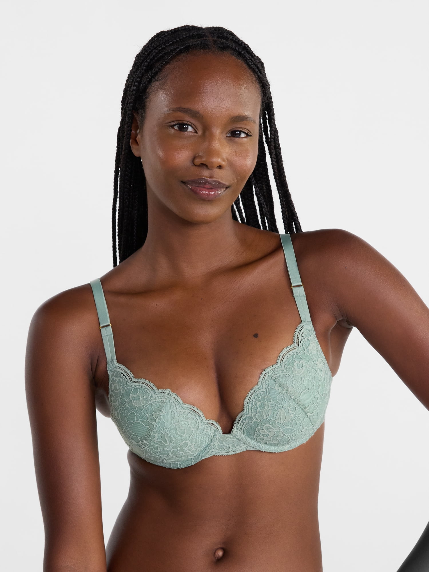 Joyspun Women's Lace Push Up Bra, Sizes 34A-40D