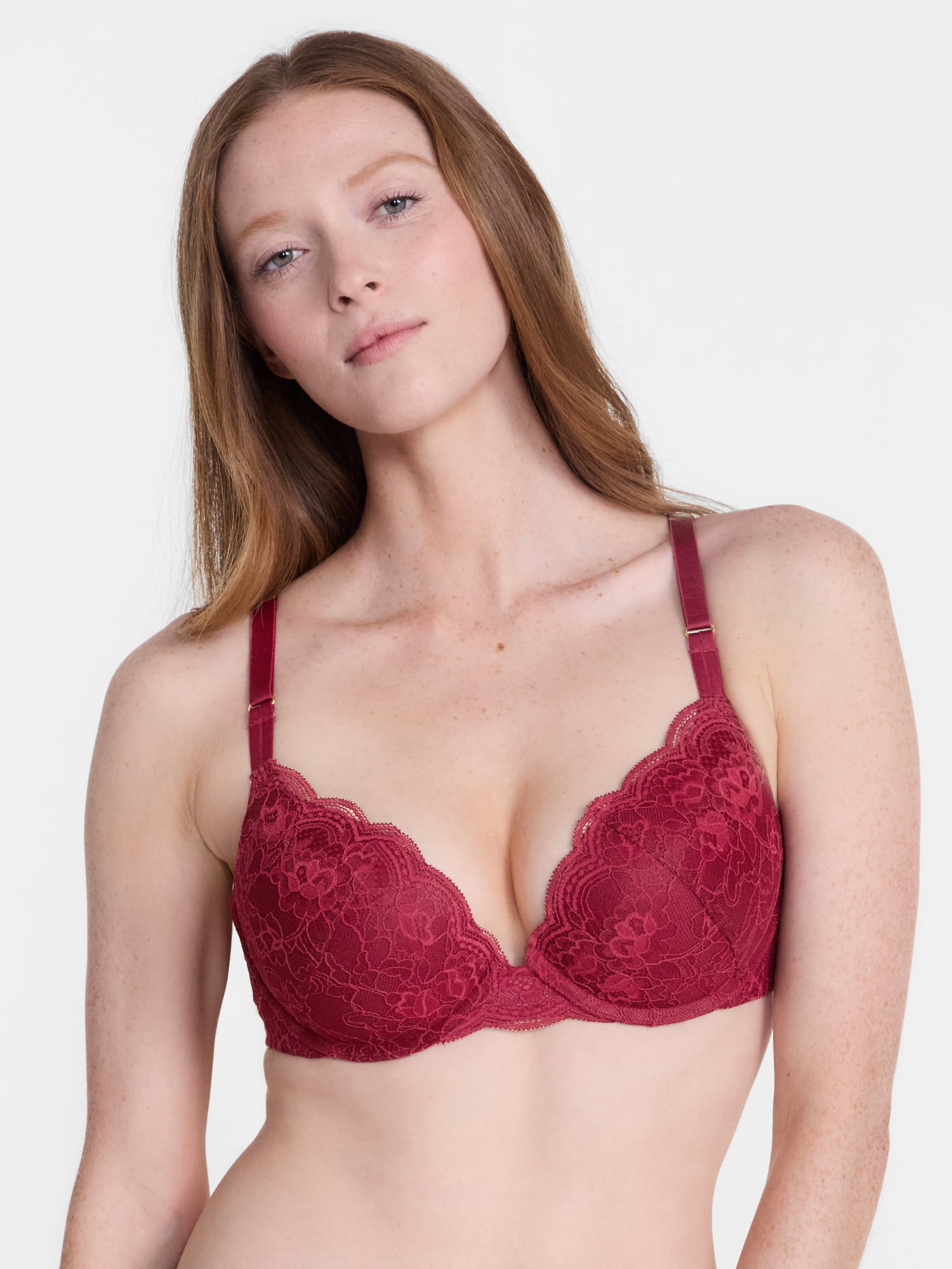 Joyspun Women's Lace Push Up Bra, Sizes 34A-40D