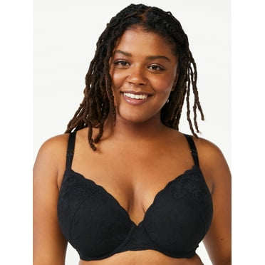 Joyspun Women's Lace Push Up Bra, Sizes 34A to 40D