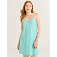 thumbnail image 1 of Joyspun Women’s Dreamy Soft Collection Lace Trim Knit Chemise, Sizes S to 3X, 1 of 6