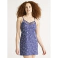 thumbnail image 1 of Joyspun Women’s Dreamy Soft Collection Lace Trim Knit Chemise, Sizes XS to 3X, 1 of 5