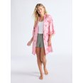 thumbnail image 1 of Joyspun Women’s Lace Trim Satin Robe, Sizes S-3X, 1 of 4