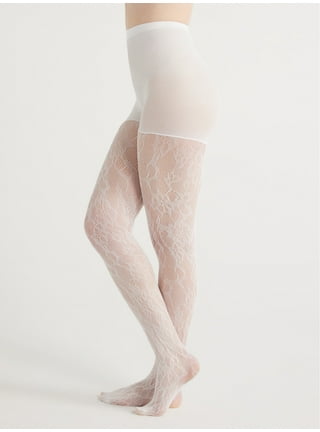 Feathers Lace Net Tights