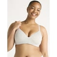thumbnail image 1 of Joyspun Women's Lightly Lined Cotton Blend Comfort Wireless Bra, Sizes XS-XXXL, 1 of 2