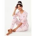 Joyspun Women #39 s Long Sleeve Tee and Joggers Sleep Set with Headband 3