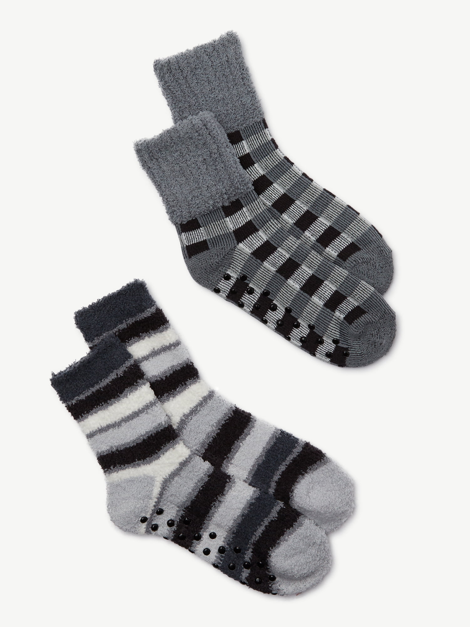 Joyspun Women's Lounge Crew Socks, 2-Pack, Size 4-10 - Walmart.com